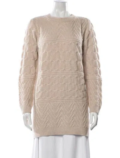 Pre-owned The Cashmere Project Cashmere Patterned Sweater In Neutrals