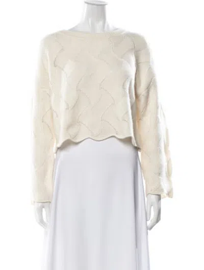 Pre-owned The Cashmere Project Cashmere Patterned Sweater In Neutrals