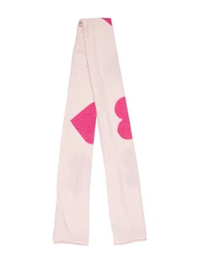 Pre-owned The Cashmere Project Cashmere Printed Scarf In Pink