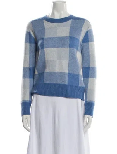 Pre-owned The Cashmere Project Cashmere Printed Sweater In Blue