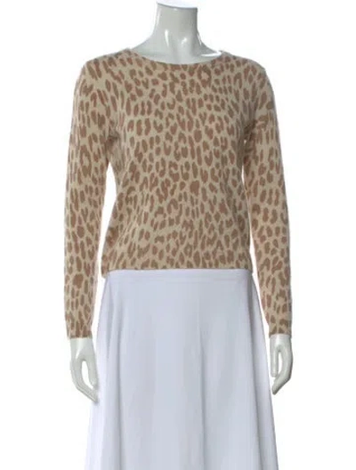 Pre-owned The Cashmere Project Cashmere Printed Sweater In Blue