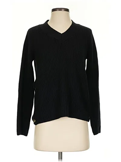 Pre-owned The Cashmere Project Cashmere Pullover Sweater In Black