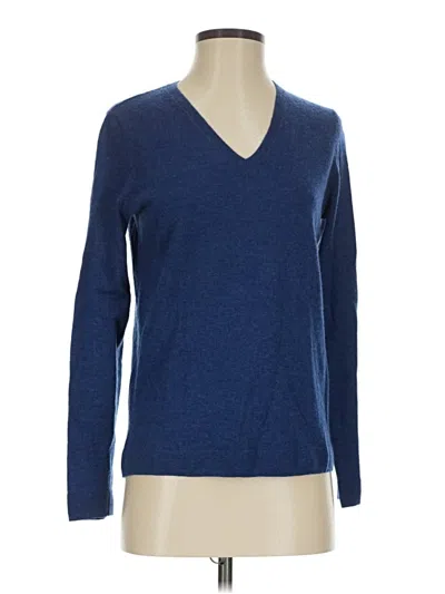 Pre-owned The Cashmere Project Cashmere Pullover Sweater In Blue
