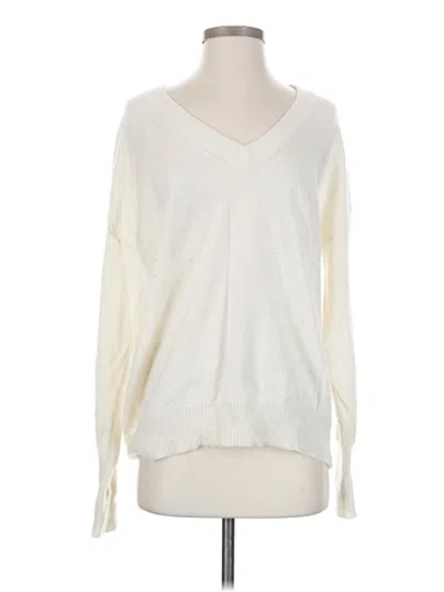 Pre-owned The Cashmere Project Cashmere Pullover Sweater In Ivory