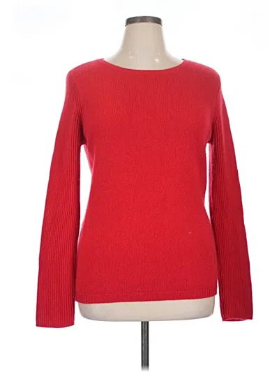 Pre-owned The Cashmere Project Cashmere Pullover Sweater In Red