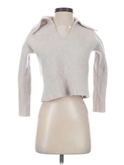 Pre-owned The Cashmere Project Cashmere Pullover Sweater In Silver