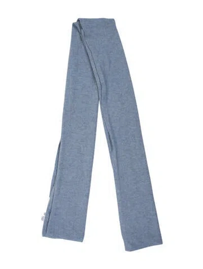 Pre-owned The Cashmere Project Cashmere Scarf In Blue