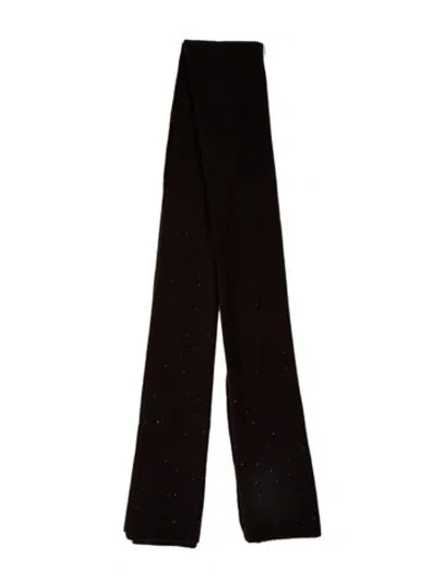 Pre-owned The Cashmere Project Cashmere Scarf In Brown