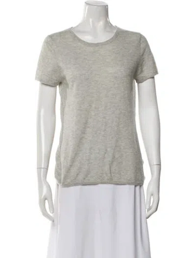 Pre-owned The Cashmere Project Cashmere Scoop Neck Sweater In Gray