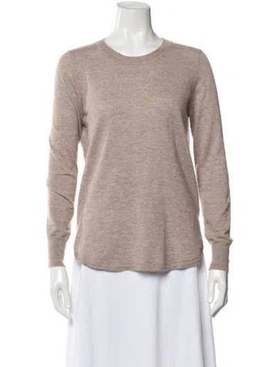 Pre-owned The Cashmere Project Cashmere Scoop Neck Sweater In Neutral