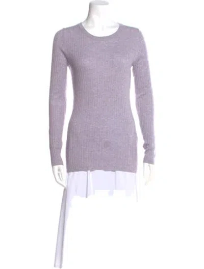 Pre-owned The Cashmere Project Cashmere Scoop Neck Sweater In Purple
