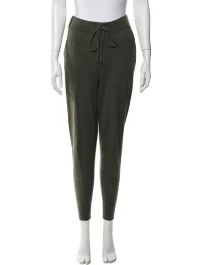 Pre-owned The Cashmere Project Cashmere Straight Leg Pants In Green