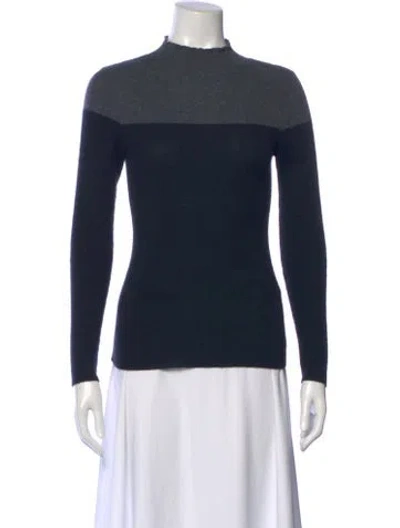 Pre-owned The Cashmere Project Cashmere Striped Sweater In Blue