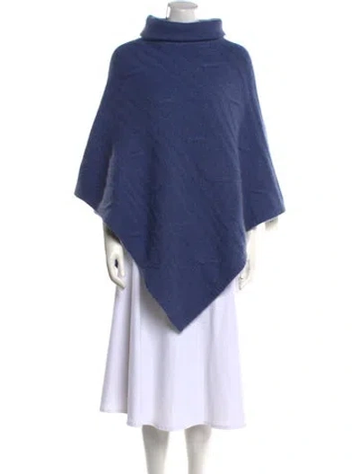 Pre-owned The Cashmere Project Cashmere Turtleneck Sweater In Blue