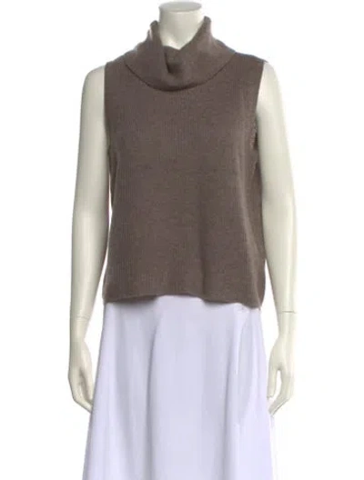 Pre-owned The Cashmere Project Cashmere Turtleneck Sweater In Brown