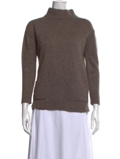 Pre-owned The Cashmere Project Cashmere Turtleneck Sweater In Brown