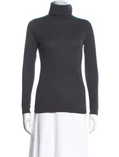 Pre-owned The Cashmere Project Cashmere Turtleneck Sweater In Gray