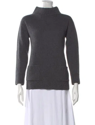 Pre-owned The Cashmere Project Cashmere Turtleneck Sweater In Gray