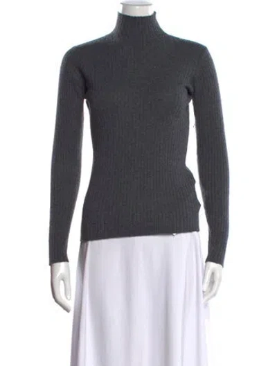 Pre-owned The Cashmere Project Cashmere Turtleneck Sweater In Gray