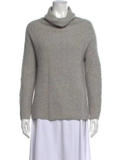 Pre-owned The Cashmere Project Cashmere Turtleneck Sweater In Grey
