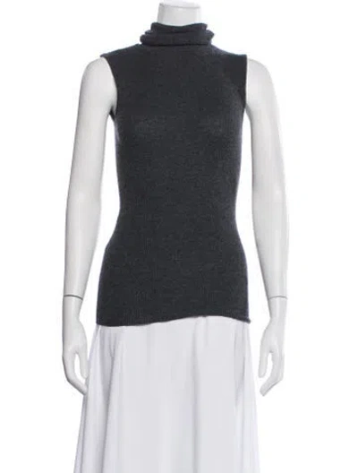 Pre-owned The Cashmere Project Cashmere Turtleneck Sweater In Grey