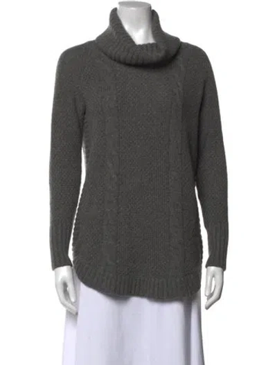 Pre-owned The Cashmere Project Cashmere Turtleneck Sweater In Grey