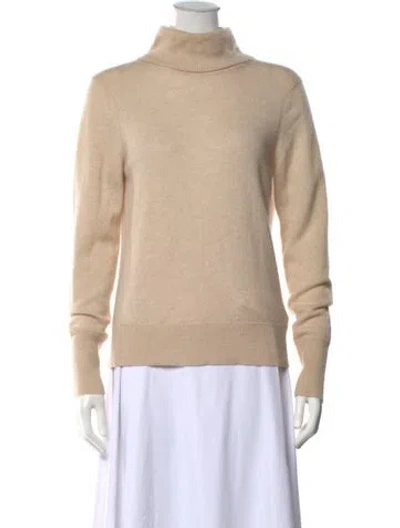 Pre-owned The Cashmere Project Cashmere Turtleneck Sweater In Neutrals