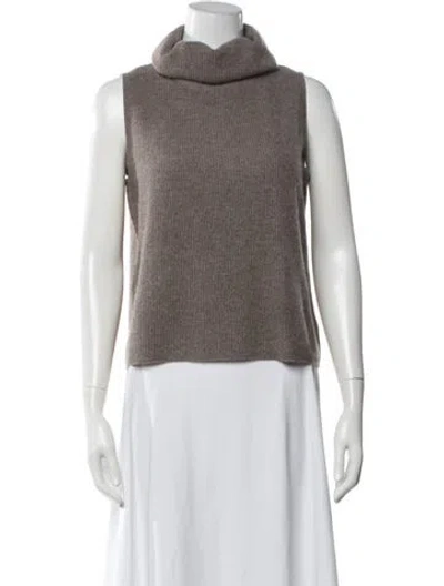 Pre-owned The Cashmere Project Cashmere Turtleneck Sweater In Neutrals
