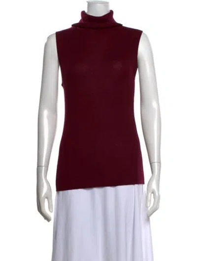 Pre-owned The Cashmere Project Cashmere Turtleneck Sweater W/ Tags In Burgundy
