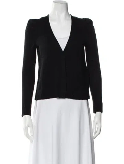 Pre-owned The Cashmere Project Cashmere V-neck Sweater In Black