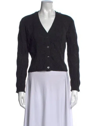 Pre-owned The Cashmere Project Cashmere V-neck Sweater In Black