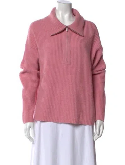 Pre-owned The Cashmere Project Cashmere V-neck Sweater In Pink