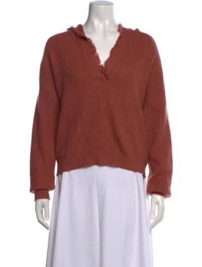 Pre-owned The Cashmere Project Cashmere V-neck Sweater In Pink