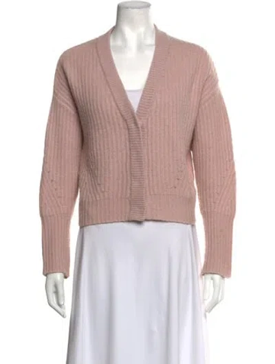 Pre-owned The Cashmere Project Cashmere V-neck Sweater In Pink