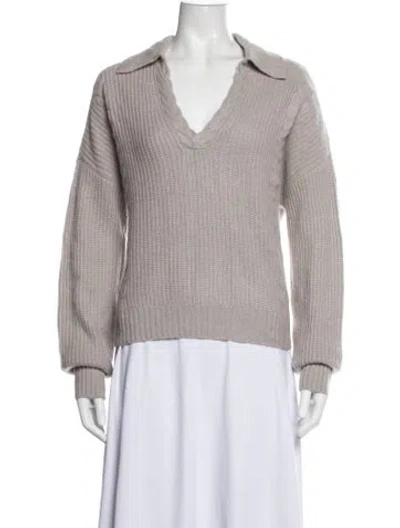 Pre-owned The Cashmere Project Cashmere V-neck Sweater In Purple