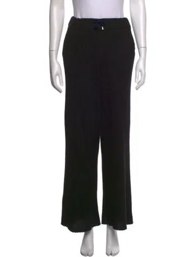 Pre-owned The Cashmere Project Cashmere Wide Leg Pants In Black