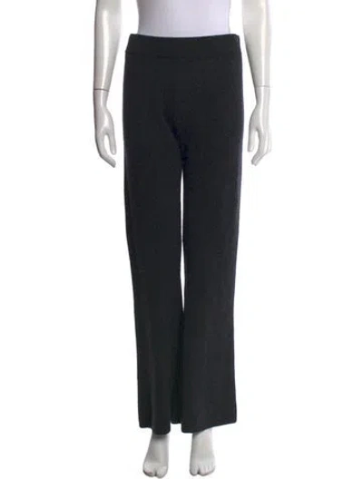 Pre-owned The Cashmere Project Cashmere Wide Leg Pants In Black