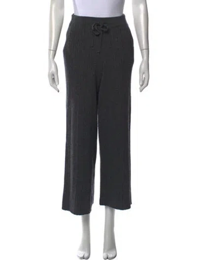 Pre-owned The Cashmere Project Cashmere Wide Leg Pants In Gray