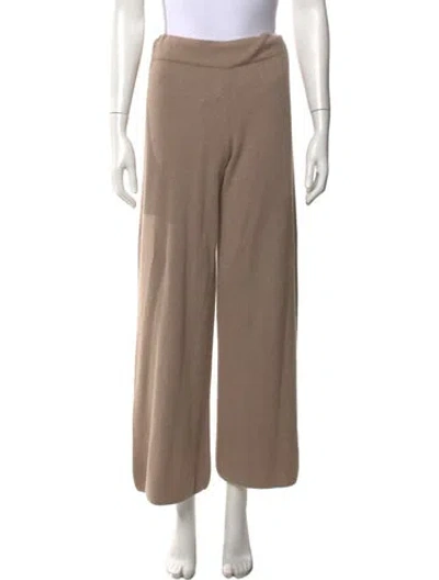 Pre-owned The Cashmere Project Cashmere Wide Leg Pants In Neutral