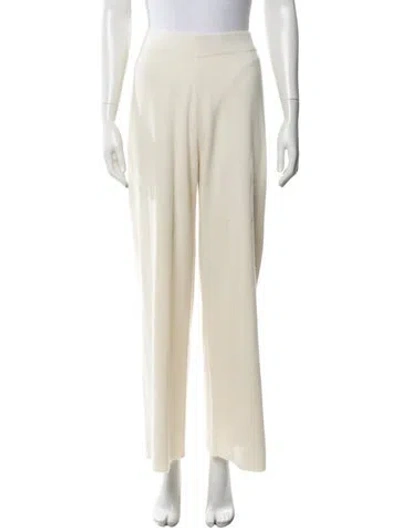 Pre-owned The Cashmere Project Cashmere Wide Leg Pants In Neutrals