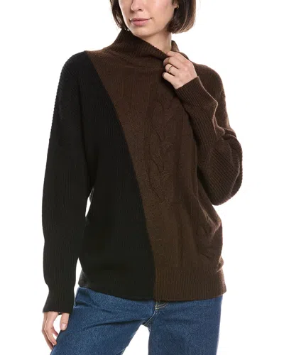 The Cashmere Project Color Block Cashmere Sweater In Multi