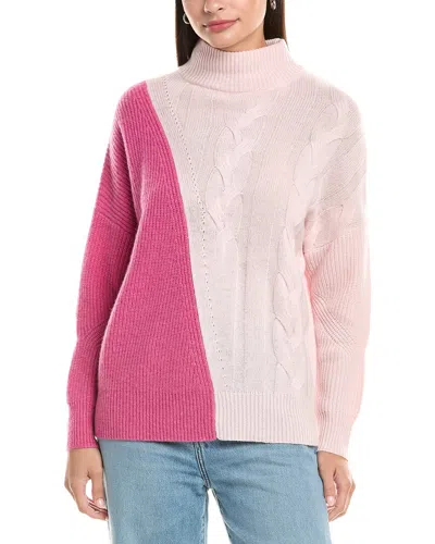 THE CASHMERE PROJECT THE CASHMERE PROJECT COLOR BLOCK CASHMERE SWEATER