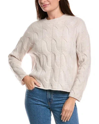 The Cashmere Project Exploded Cable Cashmere Sweater In Neutral