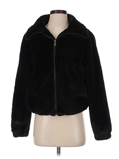 Pre-owned The Cashmere Project Faux Fur Jacket In Black
