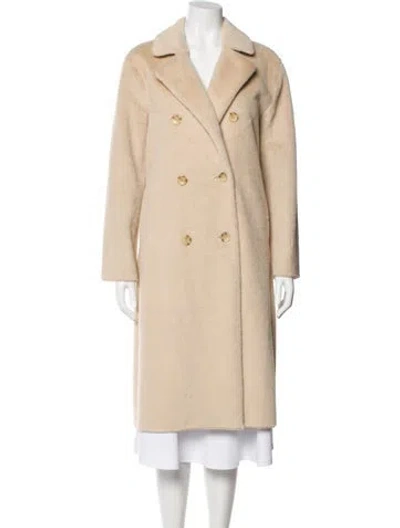 Pre-owned The Cashmere Project Faux Fur Trench Coat In Neutral