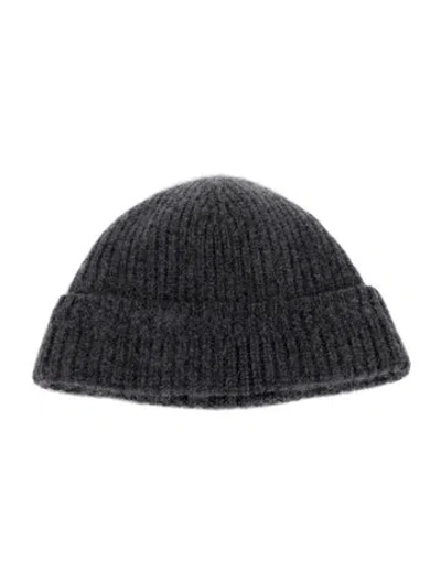 Pre-owned The Cashmere Project Knitted Beanie In Gray