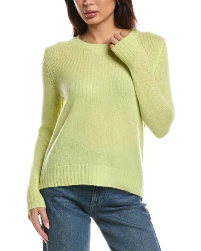 The Cashmere Project Lightweight Crewneck Cashmere Sweater In Green