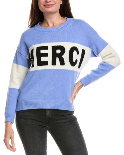 The Cashmere Project Merci Tricolor Cashmere Sweater In Multi