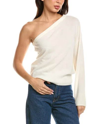 The Cashmere Project One-shoulder Cashmere Top In Neutral