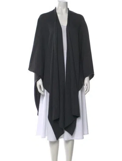 Pre-owned The Cashmere Project Open Front Sweater In Gray